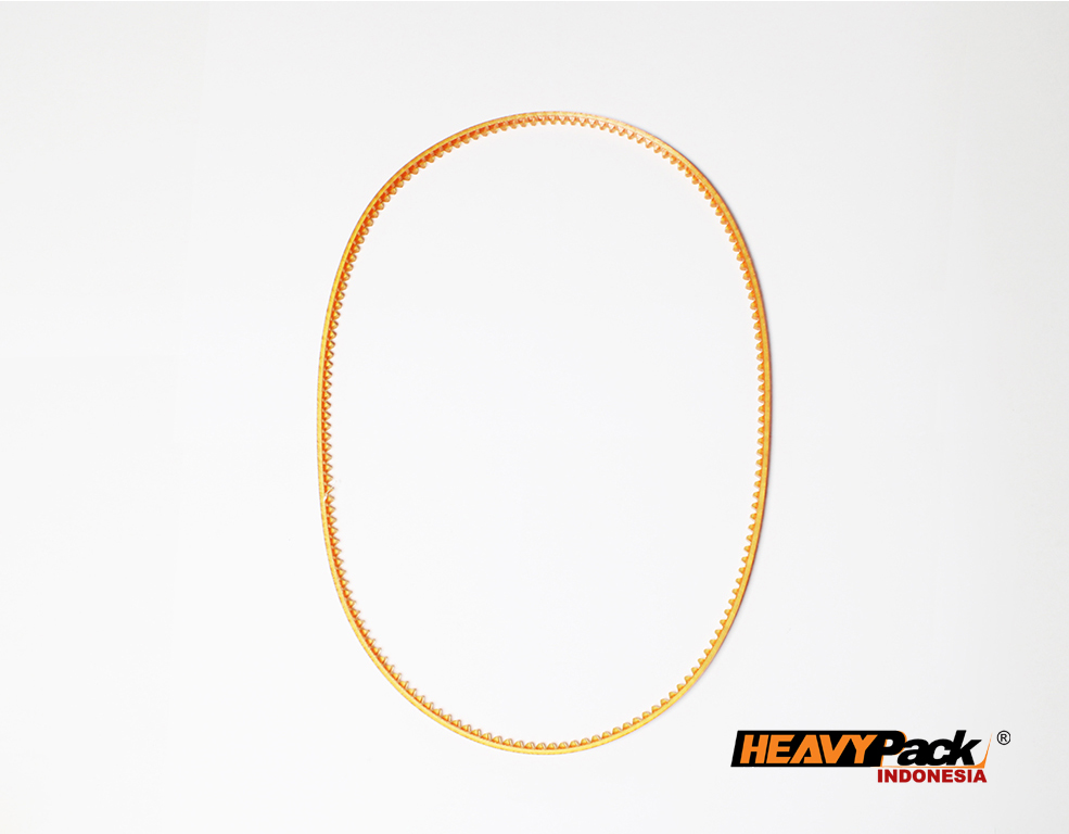 Gear Belt FR 1100 digunakan sebagai sabuk penarik plastion heater dan produk di dalam mesin FR1100